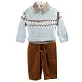 Petit Ami Infant Boy's 3-piece Sweater/ Pant Set