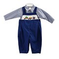 Petit Ami Infant Boy's 2-piece Cotton Longall Set