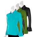 Empathy Women's Polo-style Bell-sleeve Missy Blouse