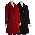 Larry Levine Women's Classic Wool Notch Collar Walker