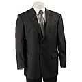 Tommy Hilfiger Men's Grey Plaid Wool Suit Coat
