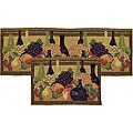Wine Classic Two-piece Tapestry Rug/ Runner Set