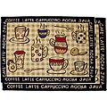 Rustic Cafe Two-piece Tapestry Rug/ Runner Set (19' x 27', 19' x 54')