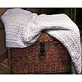 Pointelle Cotton Knitted Throw