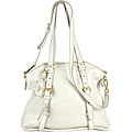 Prada New Look White Deerskin Shopping Bag