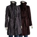 Via Spiga Women's Belted Faux Fur Trench Coat