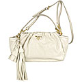 Prada 'Dressy New Look' White Leather Handbag