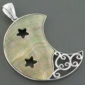 Sterling Silver 'Rainbow Abalone' Pendant (Thailand)