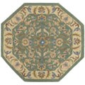 Hand-tufted Vintage Agra Wool Rug (6' Octagon)