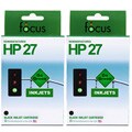 HP 27 2-pack Black Ink Cartridge (Remanufactured)