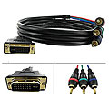 DVI-I to 3RCA 6-foot Cable