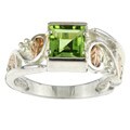 Black Hills Gold on Sterling Silver Peridot Ring
