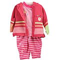 Rumble Tumble Newborn Girl's 3-piece Sweater Set
