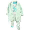 Rumble Tumble Toddler Girl's 4-piece Pajama Set