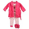 Rumble Tumble Infant Girl's 4-piece Pajama Set