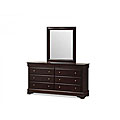Classic Velvet 6-drawer Dresser and Mirror