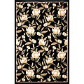 Power-woven Veranda Black Rug (3'9 x 5'4)