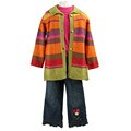 B.T. Kids Girl's 3-piece Duster and Pants Set