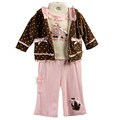 Baby Togs Infant Girl's Velour Jacket Set