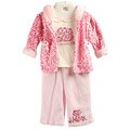 B.T. Kids Newborn Girl's Pink Velour Jacket Set