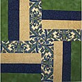 Morracan Fabric Rail Fence Quilt Kit (12 Blocks)
