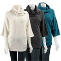 Fylo Women's Cowl Neck Cashmere Sweater