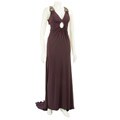 Bari Jay Women's Ruched Beaded Gown