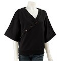 Paper Denim & Cloth Women's Diagonal Button Top