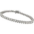 10k White Gold 2ct TDW Diamond Tennis Bracelet (J-K, I3)