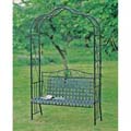 Wrought Iron Arbor Bench