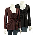 Pathway Women's Smocked Long-sleeve Top