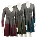 Pathway Women's Dip-dyed Knit V-neck Dress