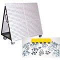Mobile Tool Cart Hook Pegboard