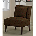 Accent Chair Brown Pinwheel