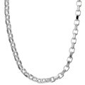 Sterling Silver 24-inch Fancy Rolo Chain (3.25 mm )