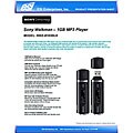 Sony NWZB103FBLK Black 1GB Walkman MP3 Player