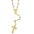 14k Gold over Silver 24-inch Rosary Necklace