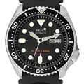 Seiko Men's Diver Automatic Black Rubber Watch