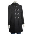 Larry Levine Women's Melton Wool Toggle Duffle Coat