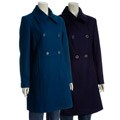 Larry Levine Women's Double-breasted Wool Peacoat