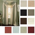 Hampton Faux Silk Curtain Panel Pair (82 in. x 63 in.)