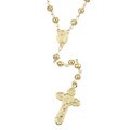 14k Gold over Silver 26-inch Rosary Necklace