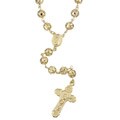 14k Gold over Silver 32-inch Rosary Necklace