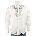 Straight Faded Men's Solid Woven Shirt