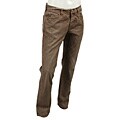 Emerald Rice Men's Vintage Brown Straight-leg Jeans