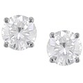 14k Gold 3/4ct TDW Round Diamond Stud Earrings (G-H/ SI)