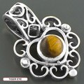 Sterling Silver Lacework Heart Pendant (India)