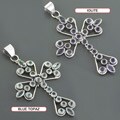 Sterling Silver Huge Cross Pendant (India)