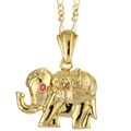 14k Gold over Silver Elephant Necklace