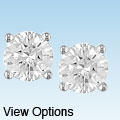 14k Gold 1ct TDW Round Traditional Diamond Stud Earrings (H-I, I1-I2)